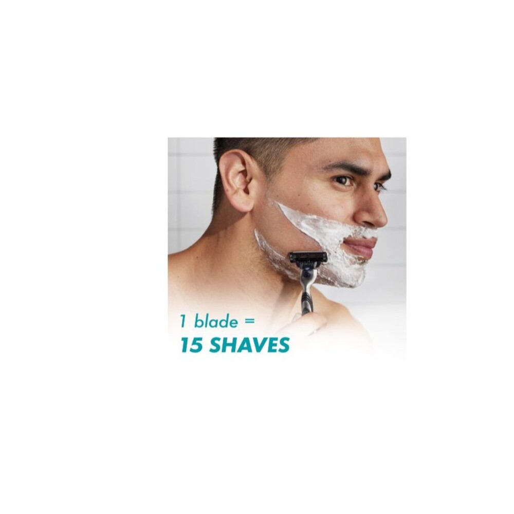 Gillette Mach3 Razor for Men, 1 Razor Handle + 2 Blade Refills - Picture 3 of 7